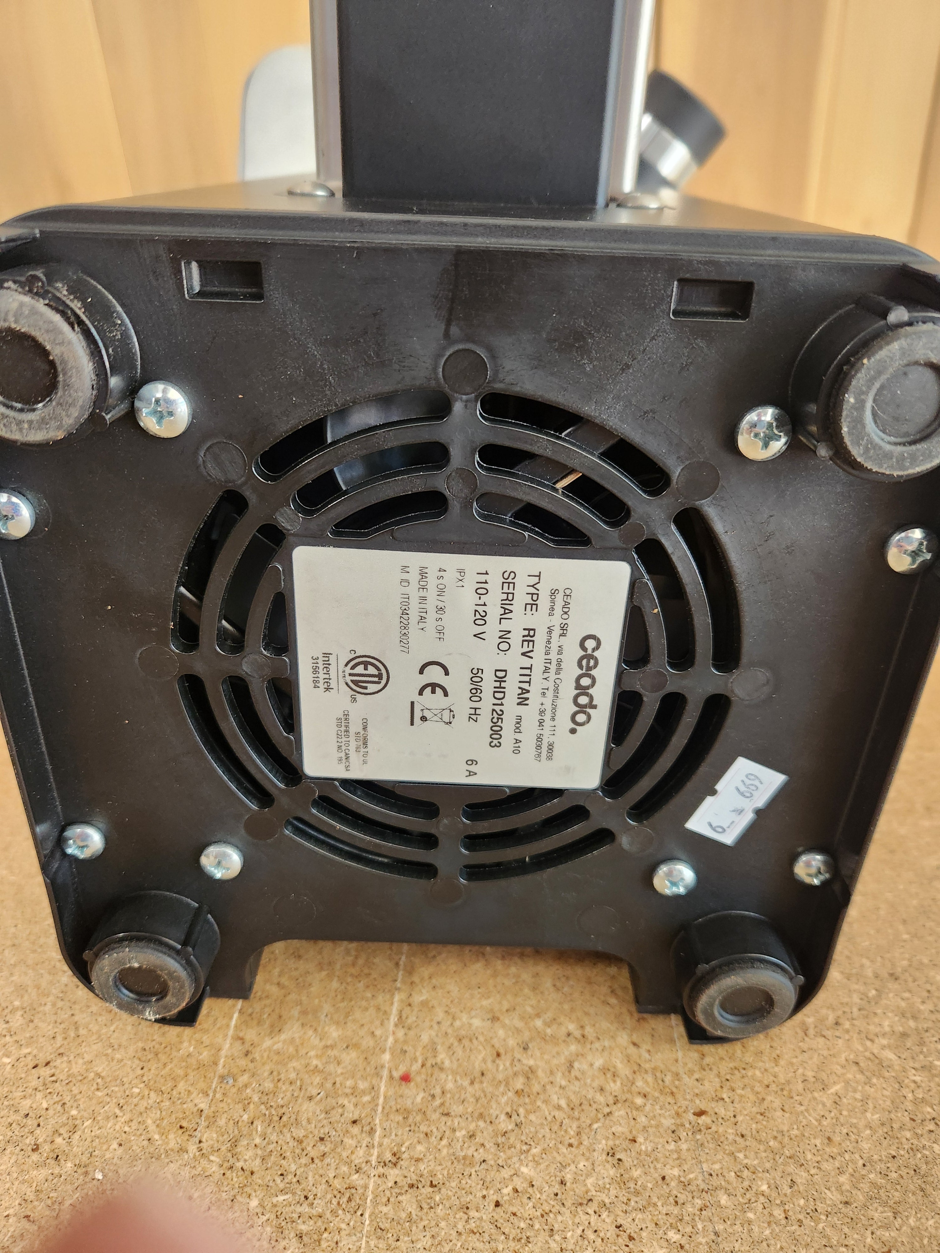 Ceado REV Titan Espresso Grinder with WAM Black DEMO DHD125003
