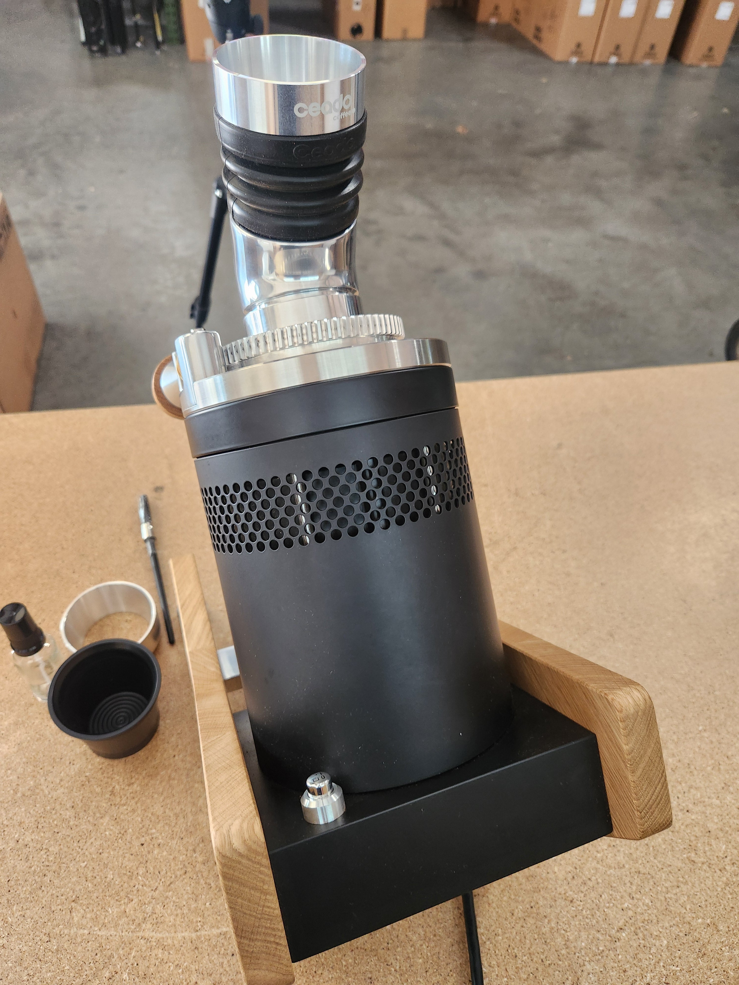 Ceado E37Z Naked Single Dose Espresso Grinder Black DEMO DHD092065