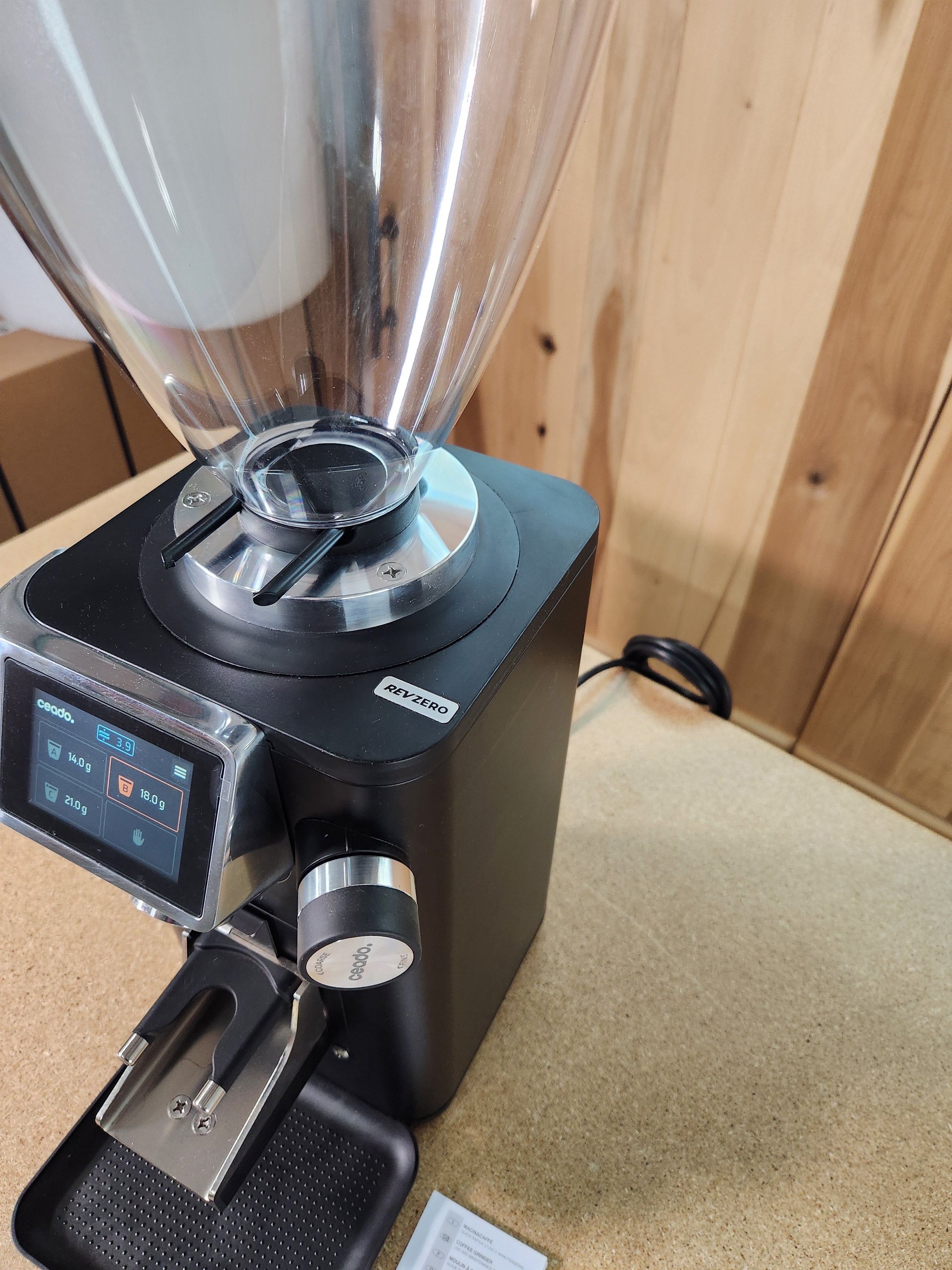 Ceado REV Zero Espresso Grinder with WAM black DEMO CHE443031